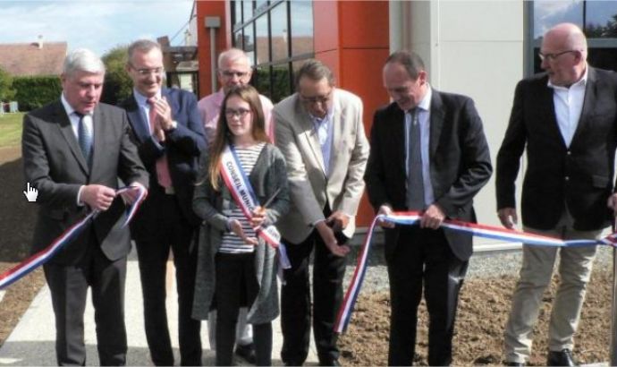 Inauguration de la nouvelle salle omnisports de Marolles-les-Braults (72)