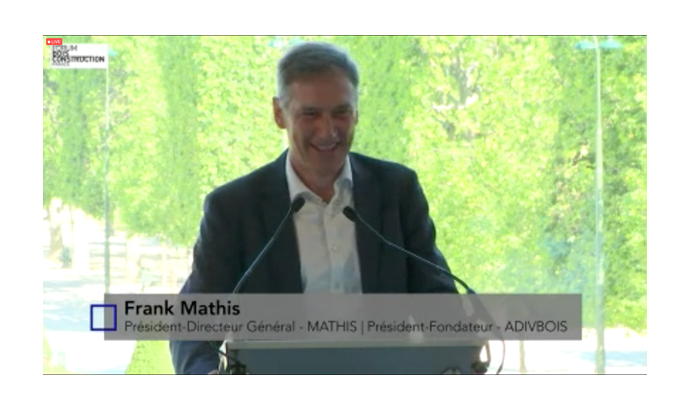 Conférence de presse du Forum Bois Construction : Frank Mathis au Grand Palais Ephémère
