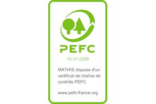 Licence PEFC (un arbre utilisé = un arbre replanté)